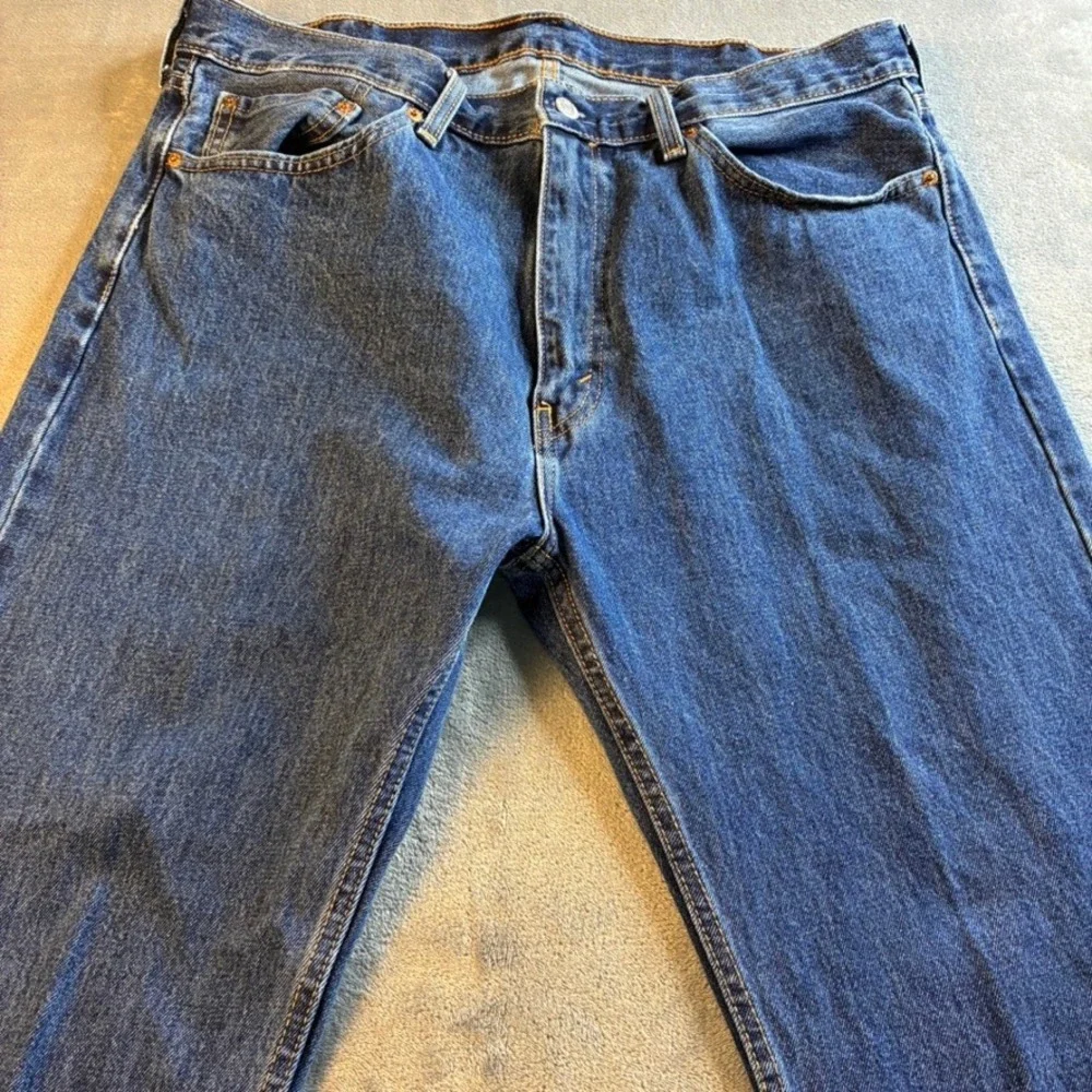 Levis 505 Regular Fit Straight Leg Men's Jeans Blue Medium Wash‎ 38x32 Rugged